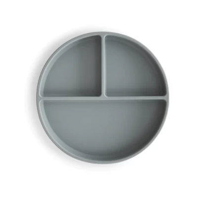 Mushie Silicone Suction Plate -Grey