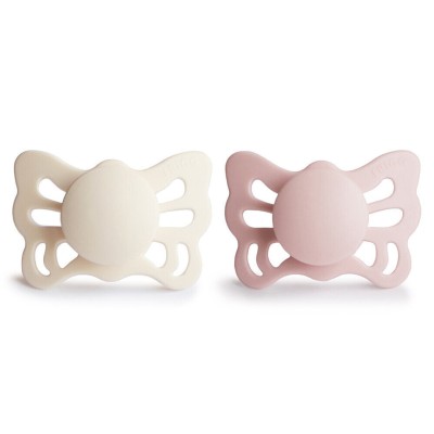 FRIGG Butterfly Anatomical Silicone 2-Pack Cream/Blush Size 2 (6-18 Months