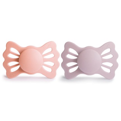 FRIGG Lucky Symmetrical Silicone 2-Pack Pretty in Peach/Primrose - Size 2 (6-18 Months)